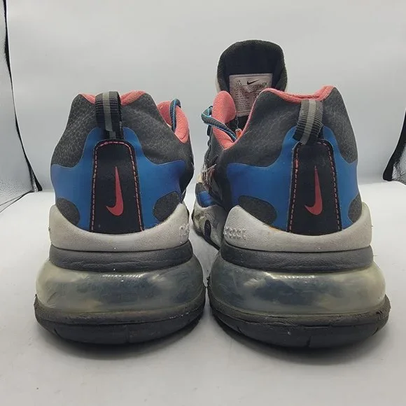 Nike Air Max 270 React Mens 10.5 White Blue Time Capsule Edition Shoes CT1616400 - Picture 6 of 13